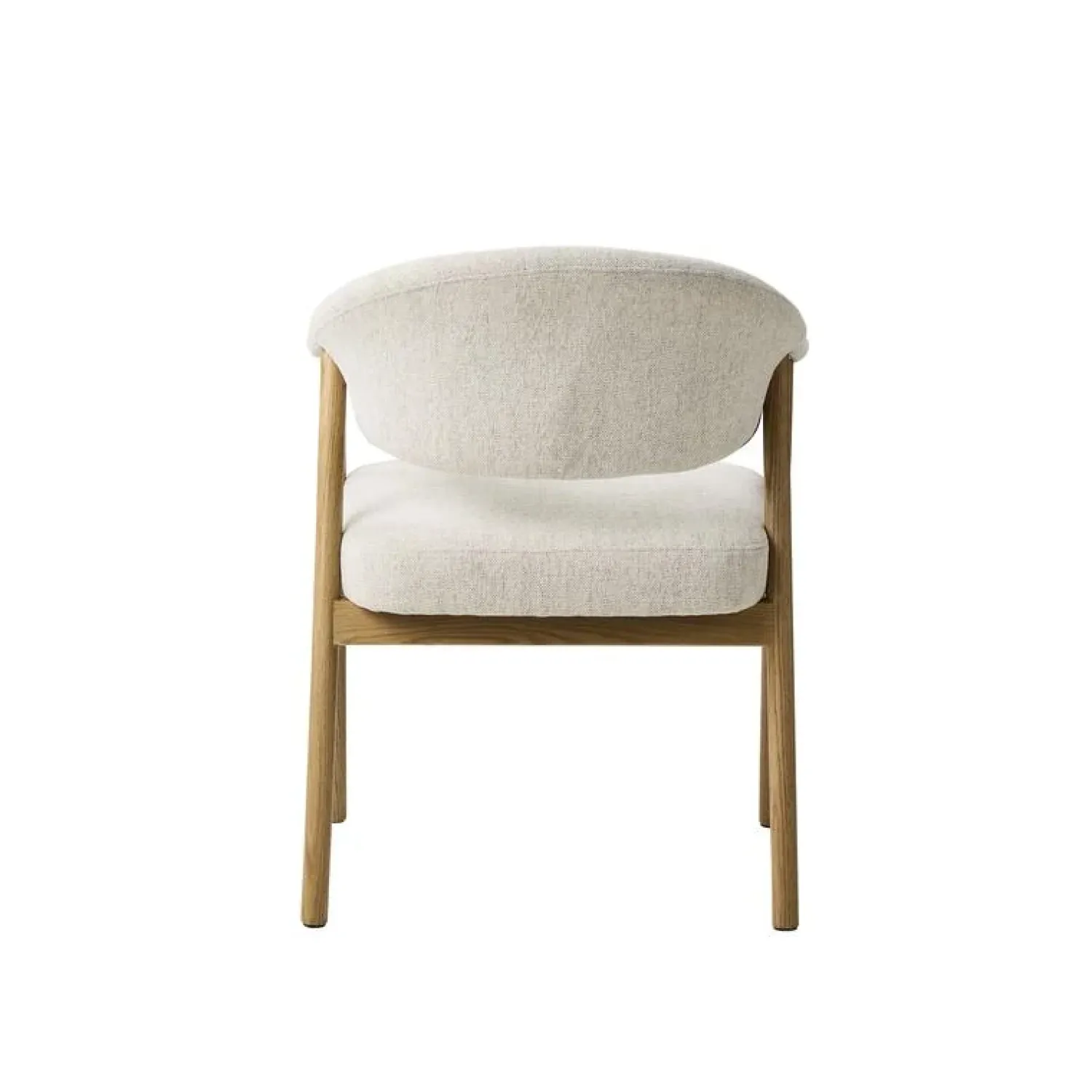 LykkeHome Eetkamerstoelen|Eliza Eetkamerstoel zand met naturel poot