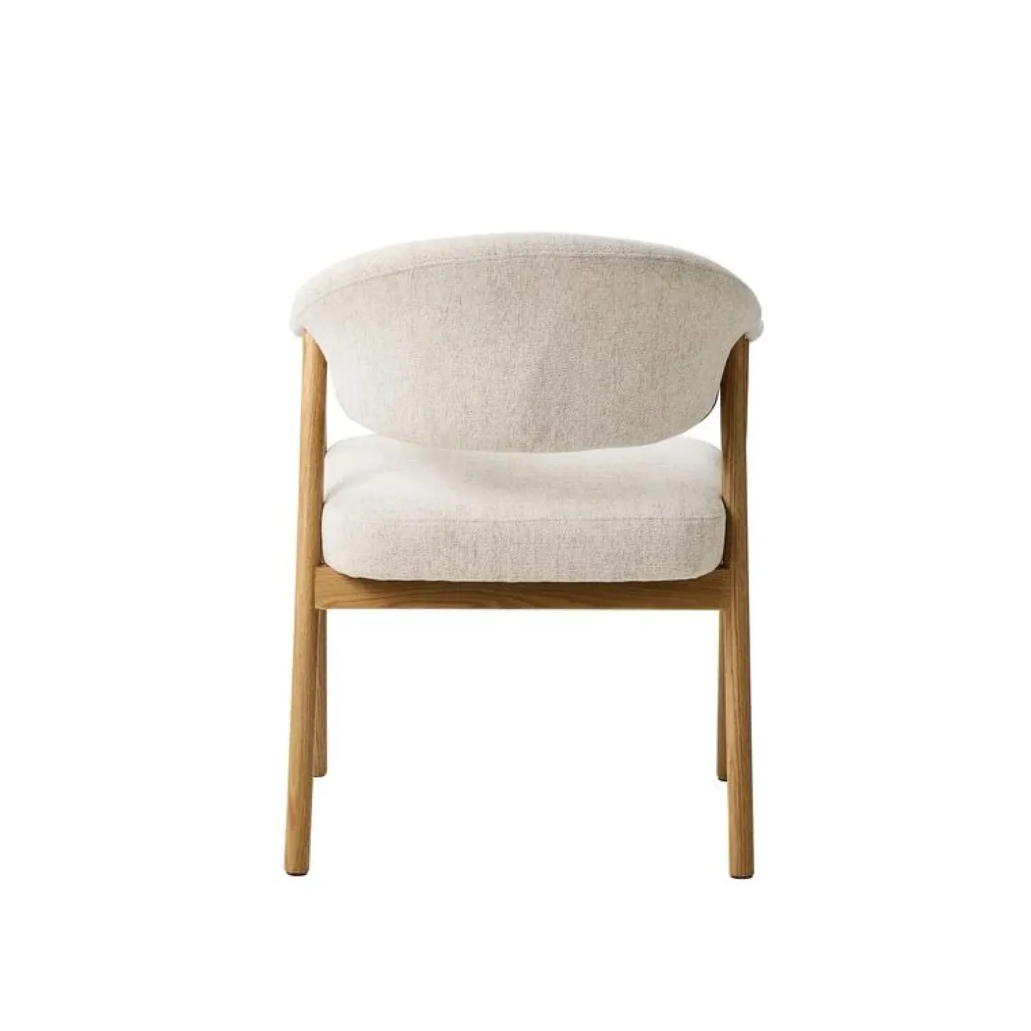 LykkeHome Eetkamerstoelen|Eliza Eetkamerstoel zand met naturel poot
