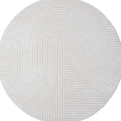 Decor 88 Vloerkleden|Ella vloerkleed Crème Rond 200x200cm