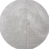 Decor 88 Vloerkleden|Ella vloerkleed Grijs Rond 160x160cm