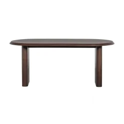 vtwonen Eettafels|Ellips Eettafel mangohout walnoot 180cm