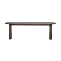 vtwonen Eettafels|Ellips Eettafel mangohout walnoot 240cm