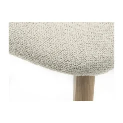 LykkeHome Eetkamerstoelen|Elma Eetkamerstoel gebroken wit bouclé
