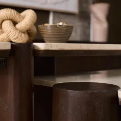 Furndea Bijzettafels|Elodie Bijzettafel Creme Marmer 57 cm