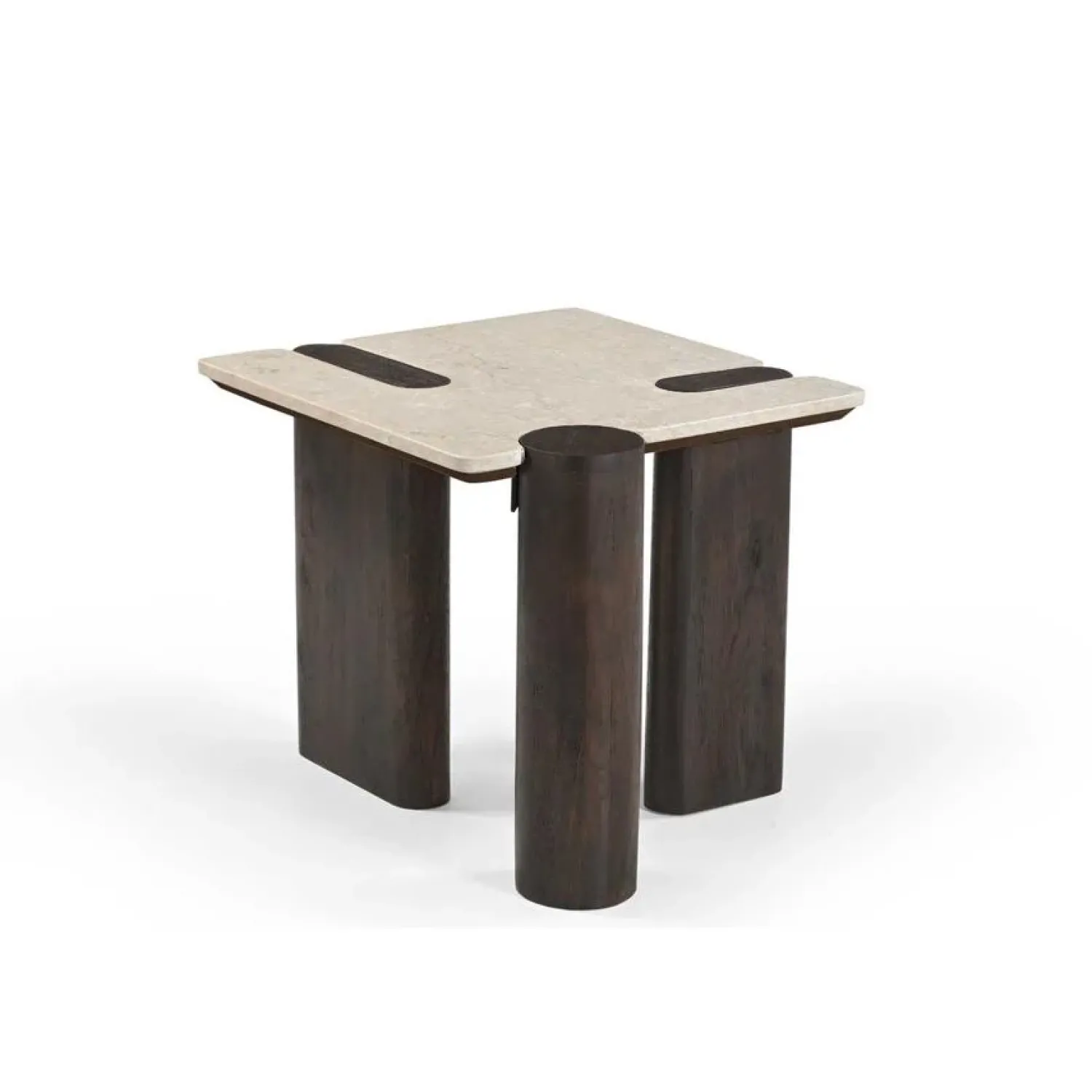 Furndea Bijzettafels|Elodie Bijzettafel Creme Marmer 57 cm