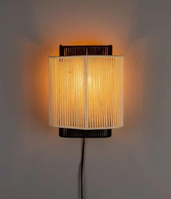 Dutchbone Wandlampen|Elon 1-lichts Wandlamp Wit