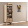 Nordhavn Vitrinekasten|Industriele Kasten|Eloria Vitrinekast hoog Naturel 72cm