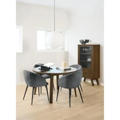 Nordhavn Vitrinekasten|Industriele Kasten|Eloria Vitrinekast laag Bruin 72cm