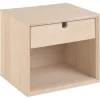 Nordhavn Nachtkastjes|Industriele Kasten|Elowen Nachtkastje hoog Naturel 37cm
