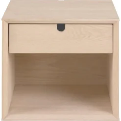 Nordhavn Nachtkastjes|Industriele Kasten|Elowen Nachtkastje hoog Naturel 37cm