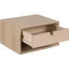Nordhavn Nachtkastjes|Industriele Kasten|Elowen Nachtkastje laag Naturel 37cm