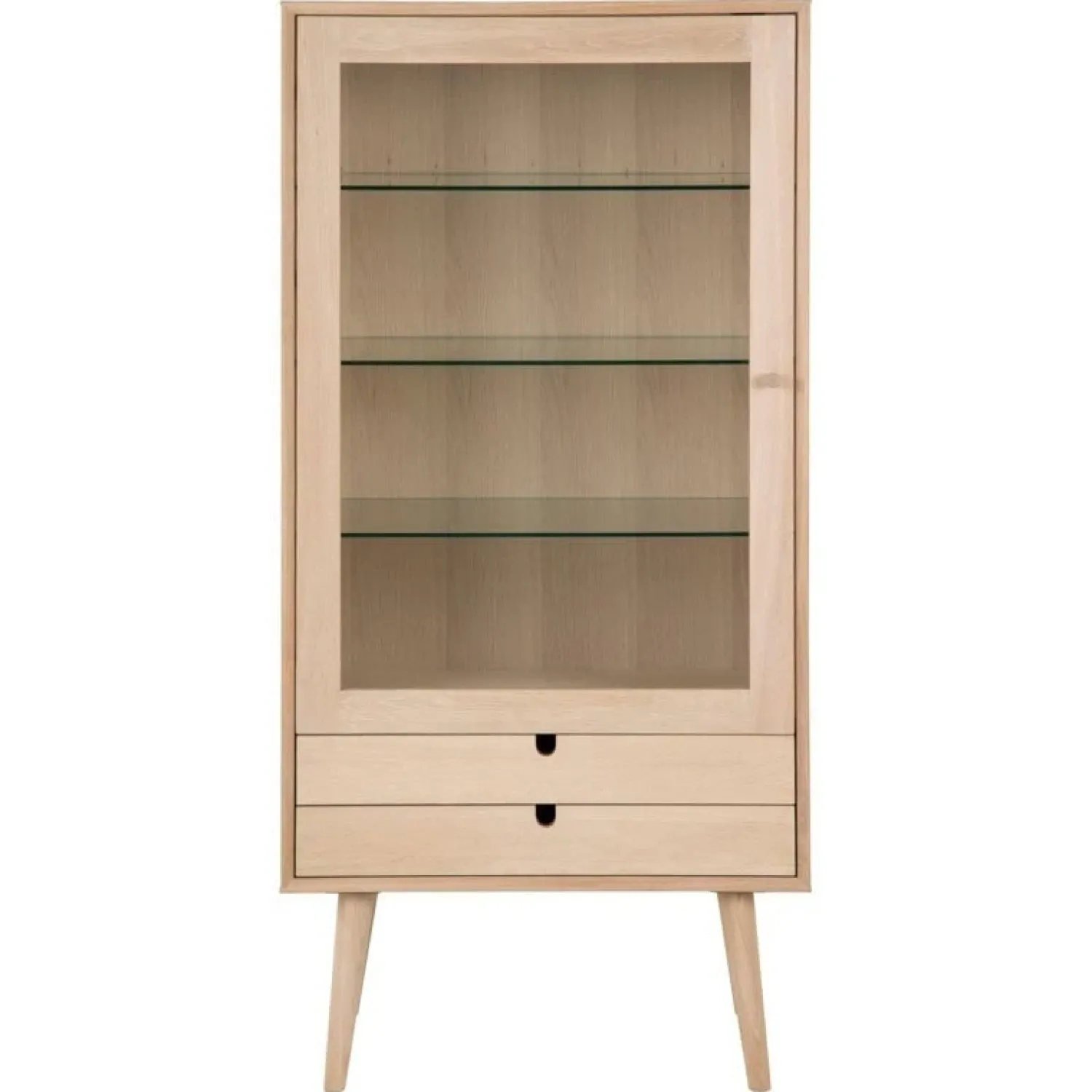 Nordhavn Vitrinekasten|Industriele Kasten|Elowen Vitrinekast Naturel 72cm