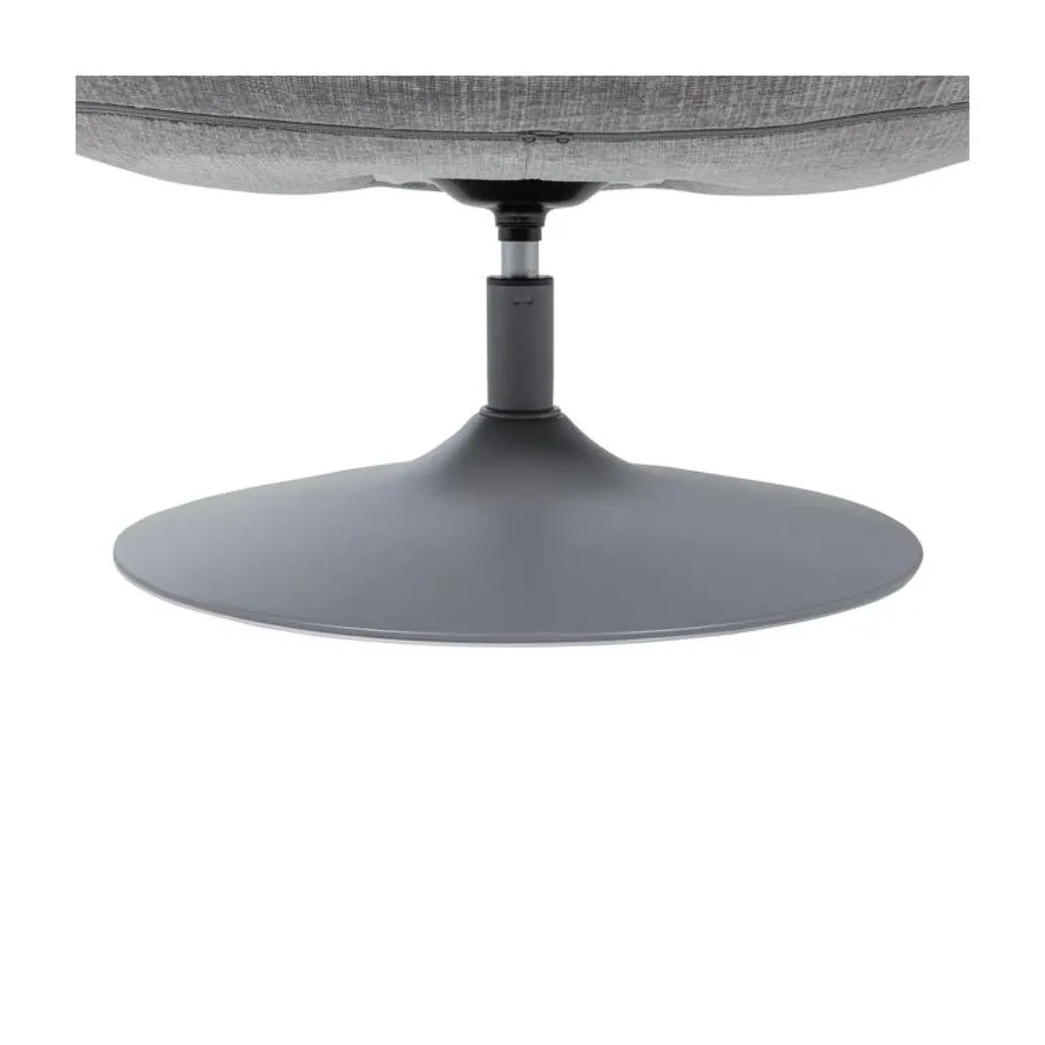 WOOOD Fauteuils|Elvi Draaifauteuil chenille structuur lichtgrijs