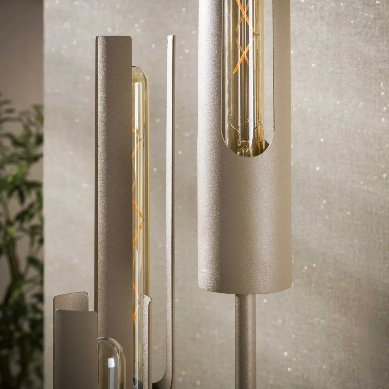 Kalfort Vloerlampen|Elvira 5-lichts Vloerlamp getrapt Beige