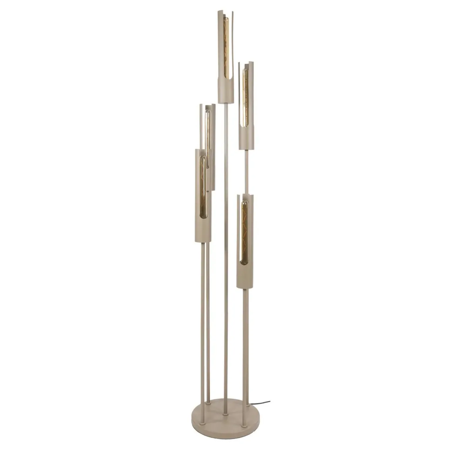 Kalfort Vloerlampen|Elvira 5-lichts Vloerlamp getrapt Beige