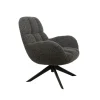 Mysons Fauteuils|Elvis draaifauteuil Boucle Antraciet