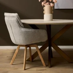 Furndea Eetkamerstoelen|Emily Eetkamerstoel Taupe