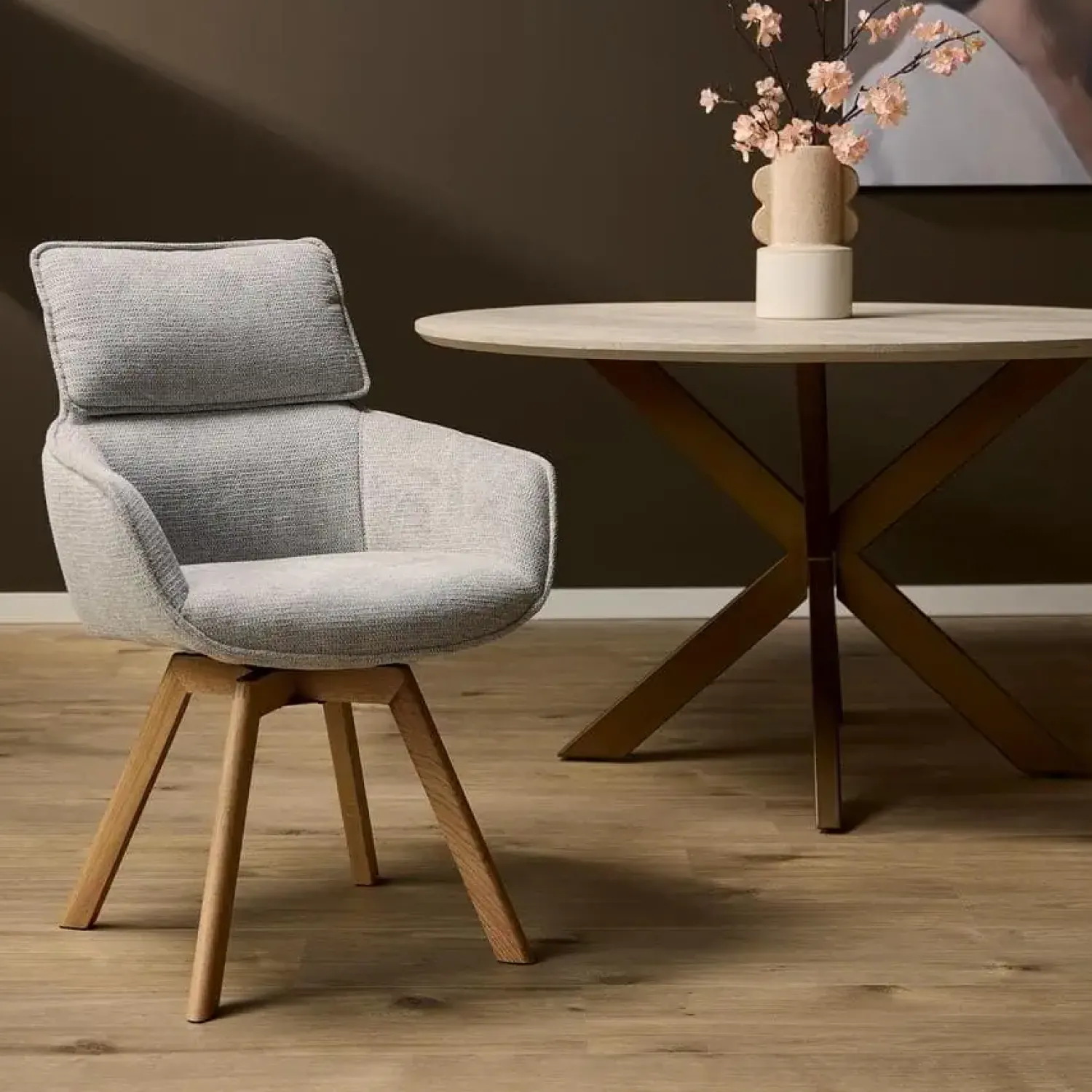 Furndea Eetkamerstoelen|Emily Eetkamerstoel Taupe