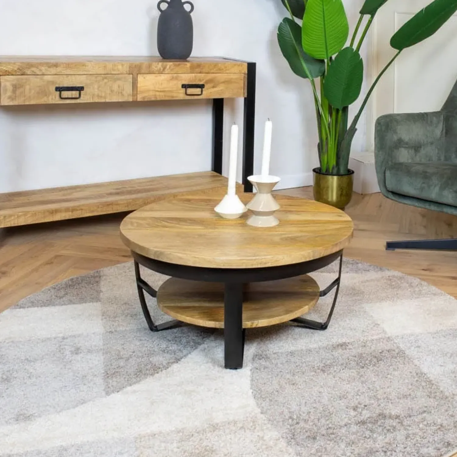Furndea Salontafels|Emmy salontafel industrieel set van 2
