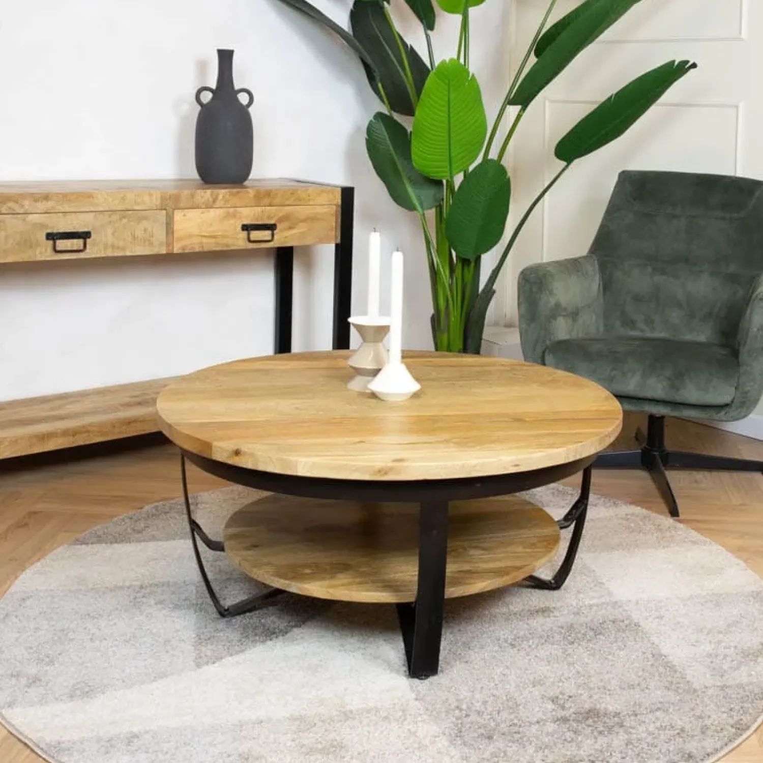 Furndea Salontafels|Emmy salontafel industrieel set van 2