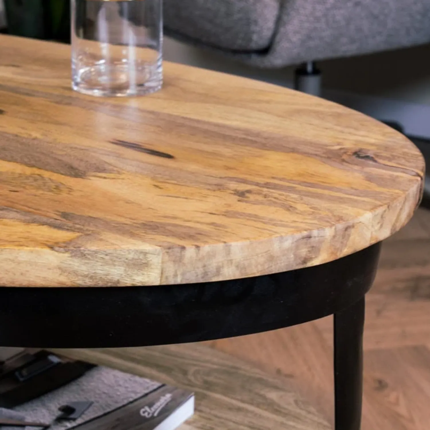 Furndea Salontafels|Emmy salontafel industrieel 120cm ovaal