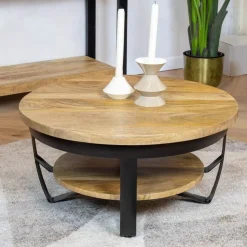 Furndea Salontafels|Emmy salontafel industrieel 70cm