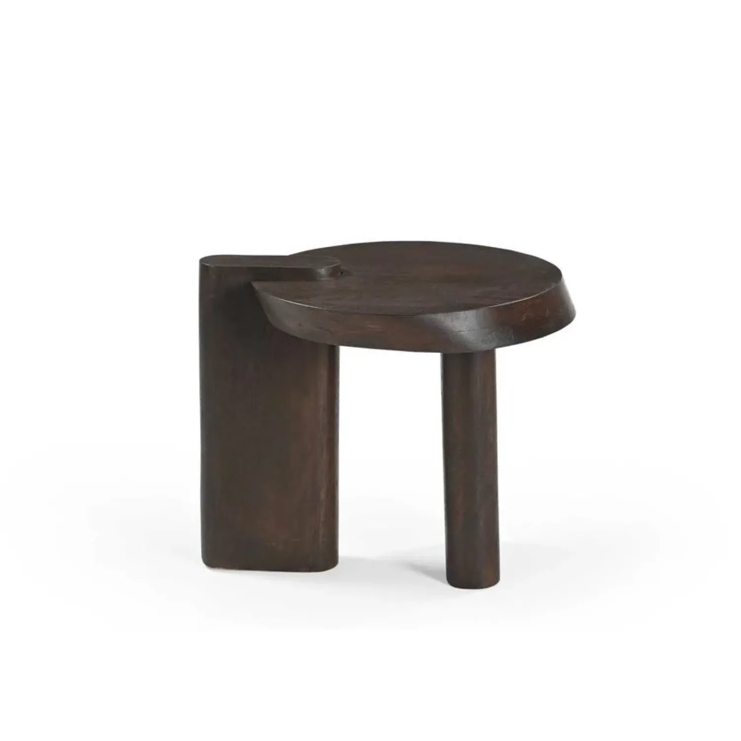 Furndea Bijzettafels|Enzo Bijzettafel bruin Mangohout 50 cm