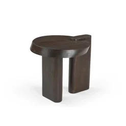 Furndea Bijzettafels|Enzo Bijzettafel bruin Mangohout 50 cm