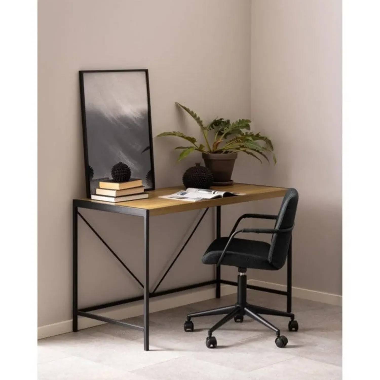 Nordhavn Bureautafels|Esker Bureau Naturel 120cm