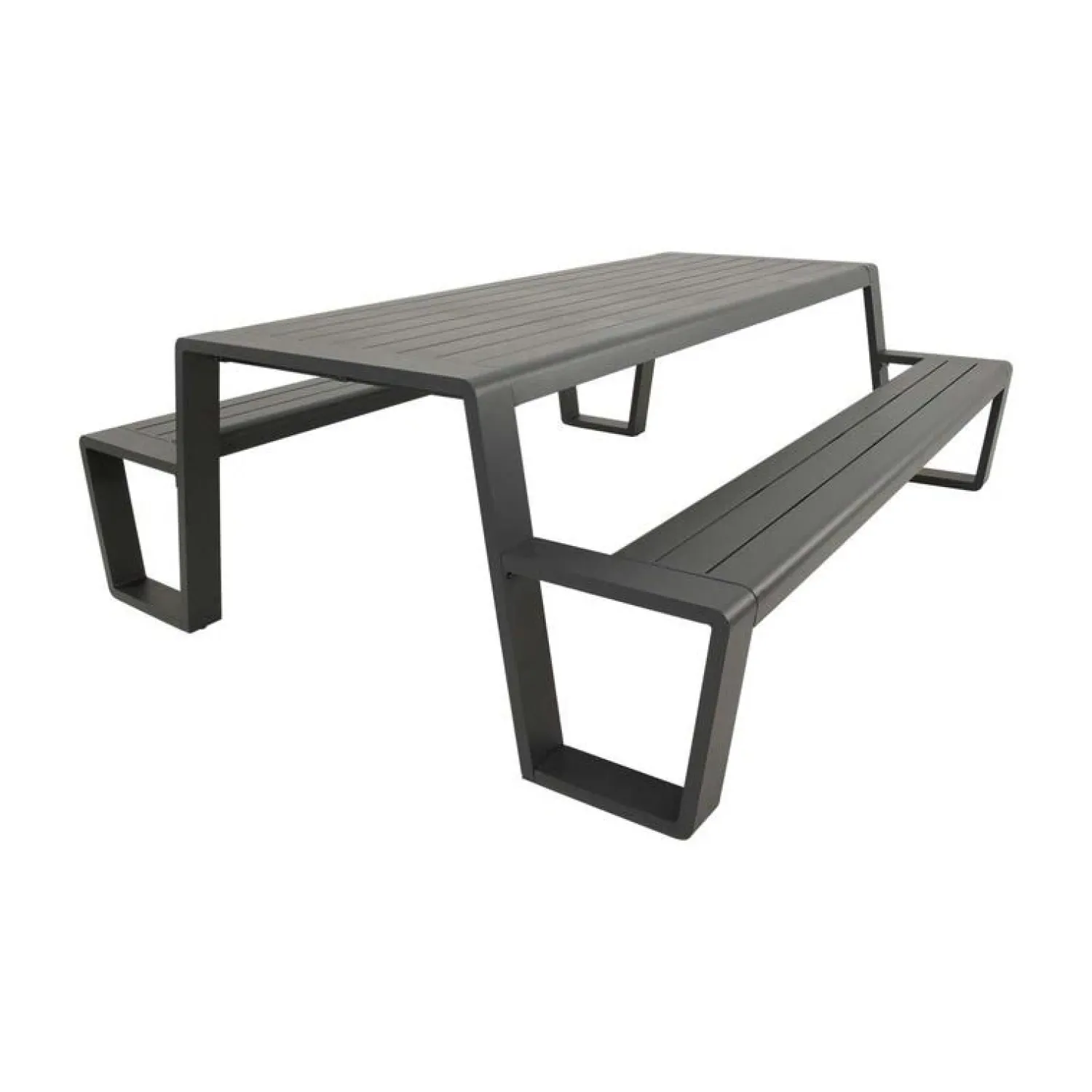 Lesli Living Loungeset|Tuinbanken|Estilo Picknickset antraciet 220cm