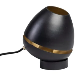 Trading Lighting Tafellampen|ETH Claire 1-lichts tafellamp zwart/goud