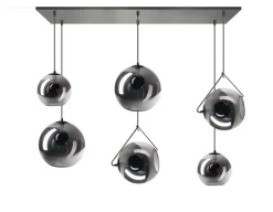 Trading Lighting Hanglampen|Glazen Hanglamp|ETH Valora 6-lichts hanglamp