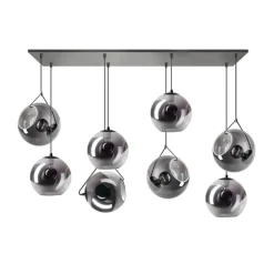 Trading Lighting Hanglampen|Glazen Hanglamp|ETH Valora 8-lights hanglamp