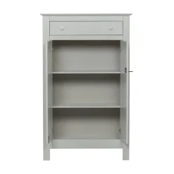 WOOOD Industriele Kasten|Kledingkasten|Eva Kledingkast grenen grijs 93cm