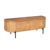 Furndea Industriele Kasten|Tv Meubels|Evi Zwevend Tv meubel Naturel Mangohout 120cm