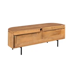 Furndea Industriele Kasten|Tv Meubels|Evi Zwevend Tv meubel Naturel Mangohout 120cm