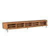 Furndea Industriele Kasten|Tv Meubels|Evi Zwevend Tv meubel Naturel Mangohout 280cm