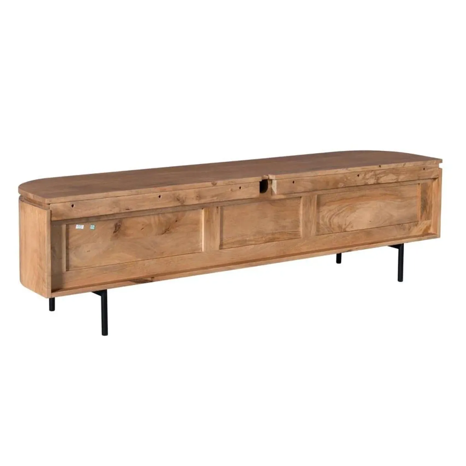 Furndea Industriele Kasten|Tv Meubels|Evi Zwevend Tv meubel Naturel Mangohout 160cm