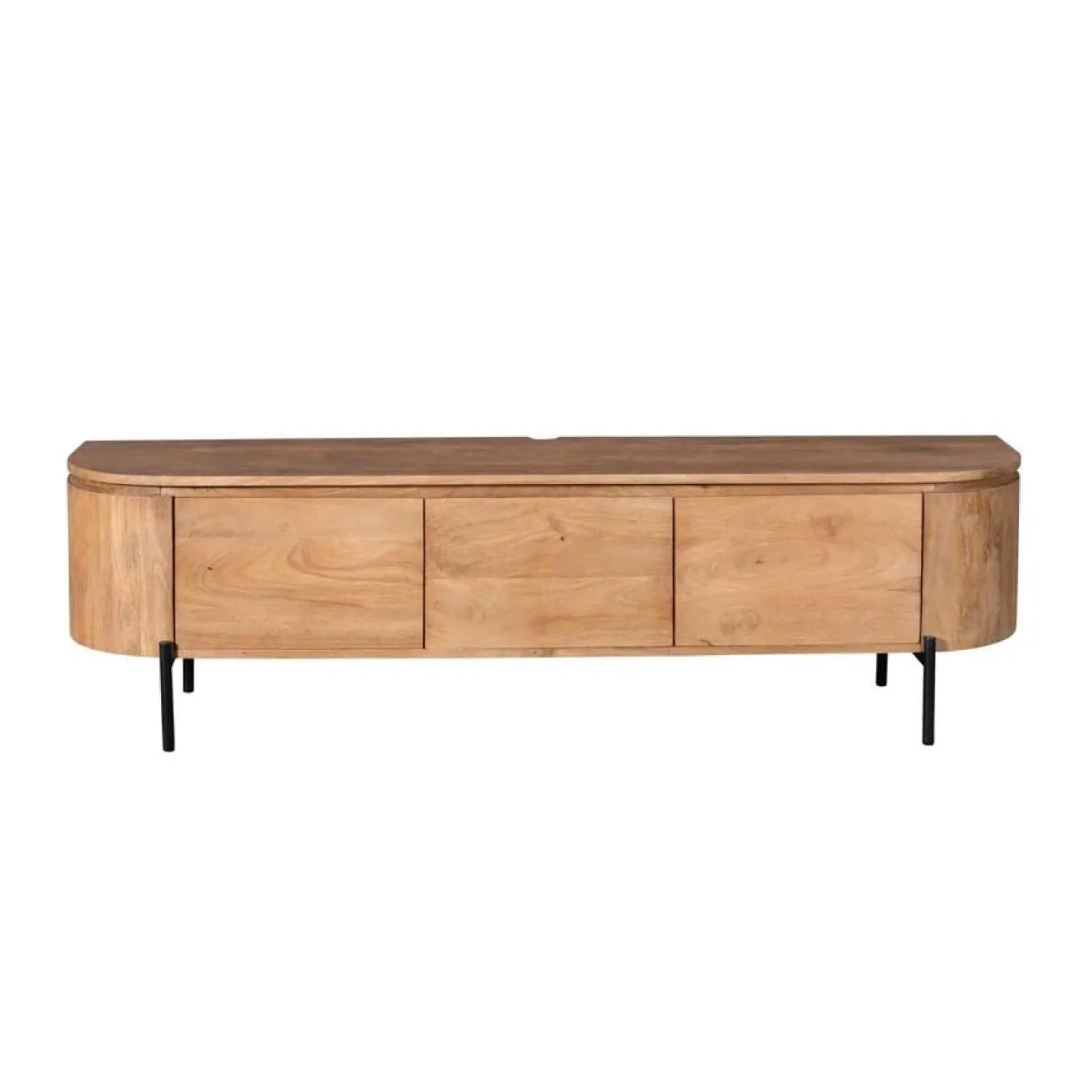 Furndea Industriele Kasten|Tv Meubels|Evi Zwevend Tv meubel Naturel Mangohout 160cm