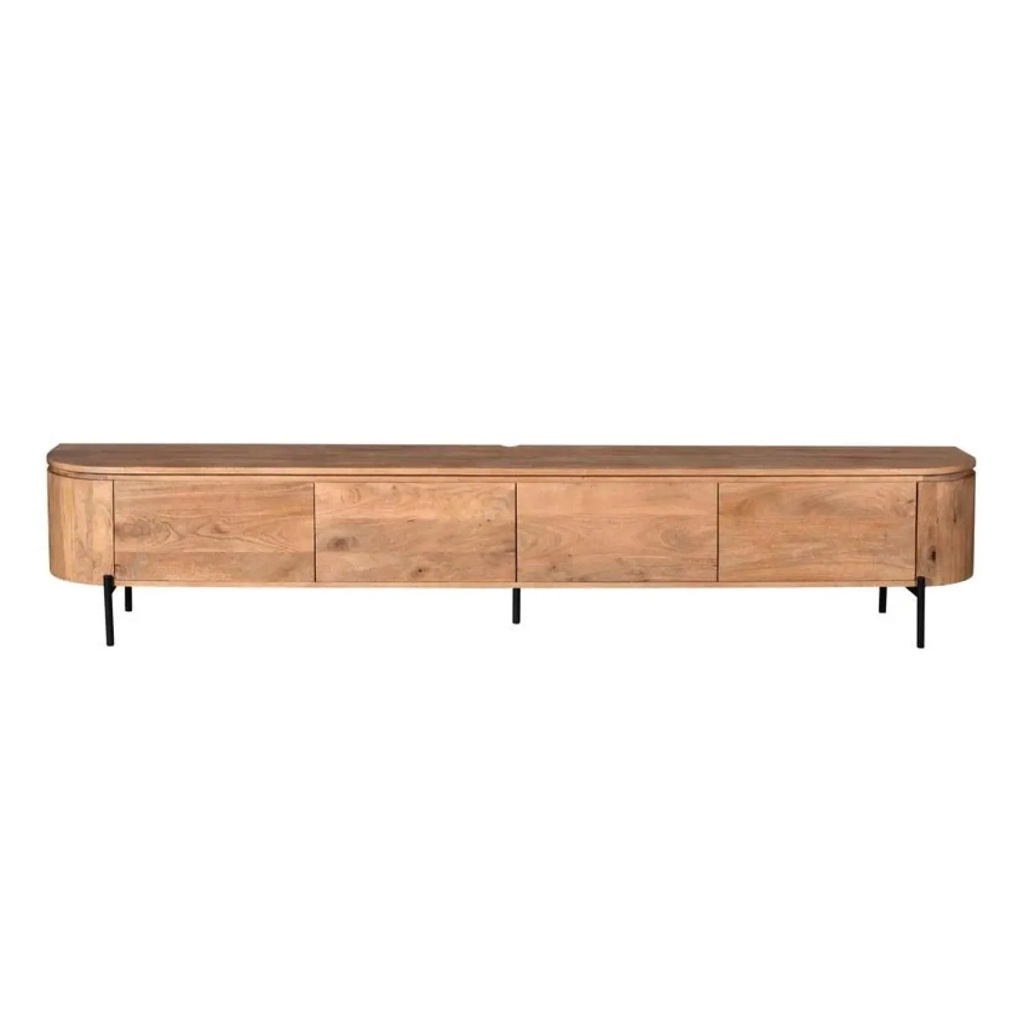 Furndea Industriele Kasten|Tv Meubels|Evi Zwevend Tv meubel Naturel Mangohout 240cm