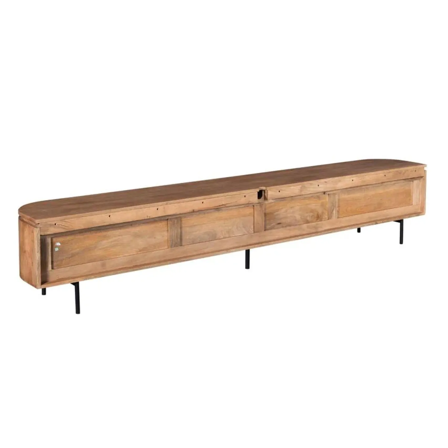 Furndea Industriele Kasten|Tv Meubels|Evi Zwevend Tv meubel Naturel Mangohout 240cm