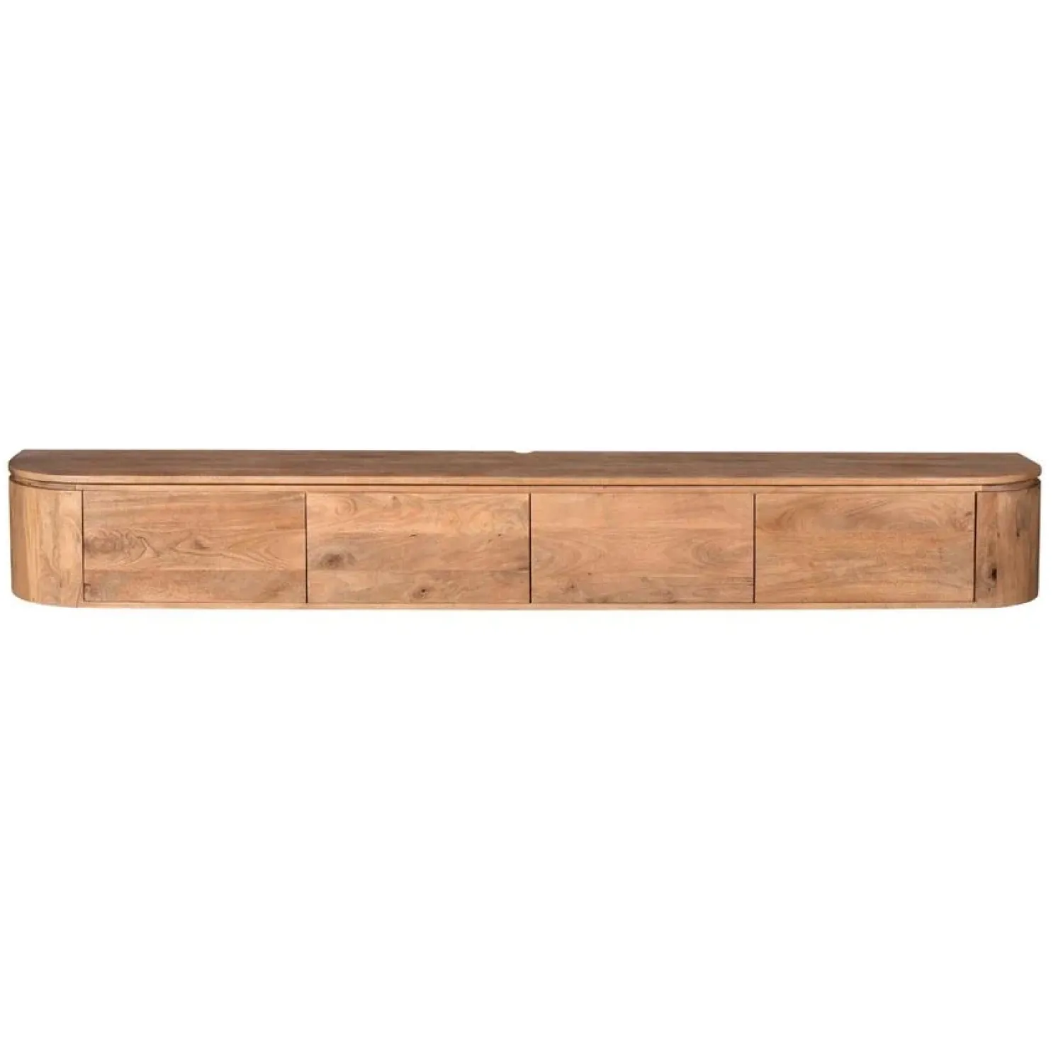 Furndea Industriele Kasten|Tv Meubels|Evi Zwevend Tv meubel Naturel Mangohout 200cm