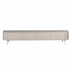Furndea Industriele Kasten|Tv Meubels|Evi Zwevend Tv meubel Taupe Mangohout 200cm