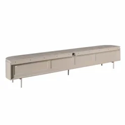 Furndea Industriele Kasten|Tv Meubels|Evi Zwevend Tv meubel Taupe Mangohout 240cm