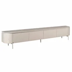 Furndea Industriele Kasten|Tv Meubels|Evi Zwevend Tv meubel Taupe Mangohout 240cm