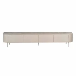 Furndea Industriele Kasten|Tv Meubels|Evi Zwevend Tv meubel Taupe Mangohout 240cm