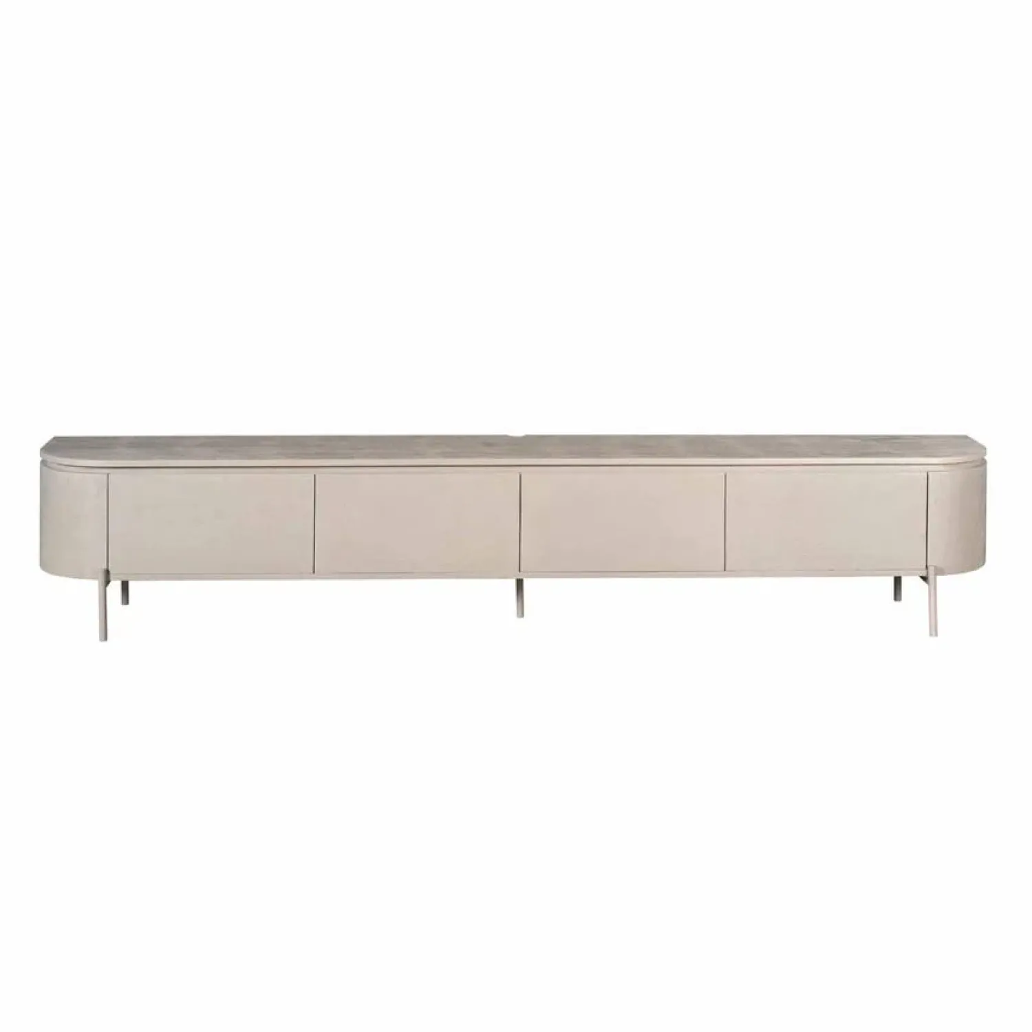 Furndea Industriele Kasten|Tv Meubels|Evi Zwevend Tv meubel Taupe Mangohout 240cm