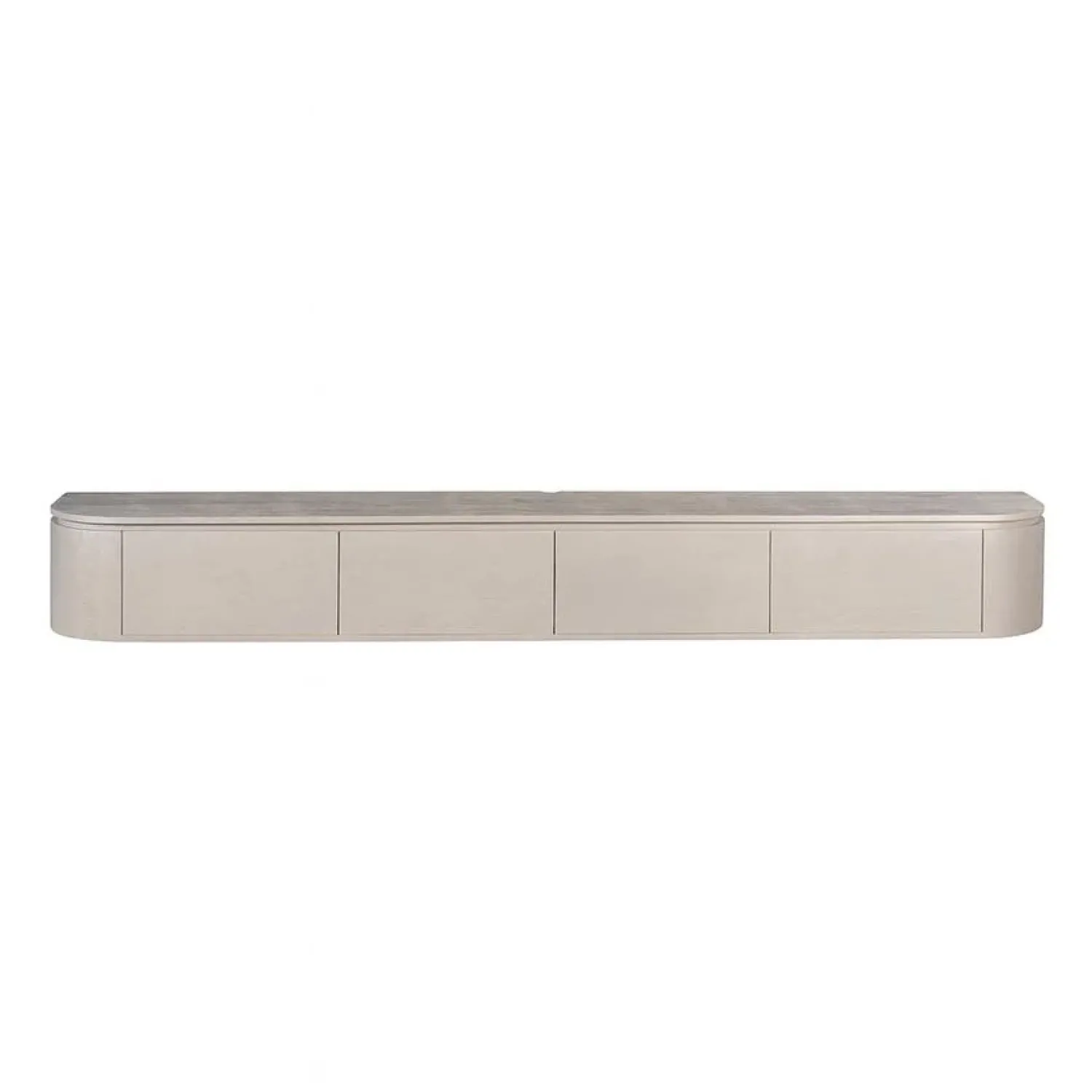 Furndea Industriele Kasten|Tv Meubels|Evi Zwevend Tv meubel Taupe Mangohout 240cm