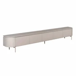 Furndea Industriele Kasten|Tv Meubels|Evi Zwevend Tv meubel Taupe Mangohout 280cm