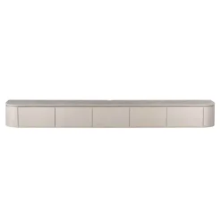 Furndea Industriele Kasten|Tv Meubels|Evi Zwevend Tv meubel Taupe Mangohout 280cm